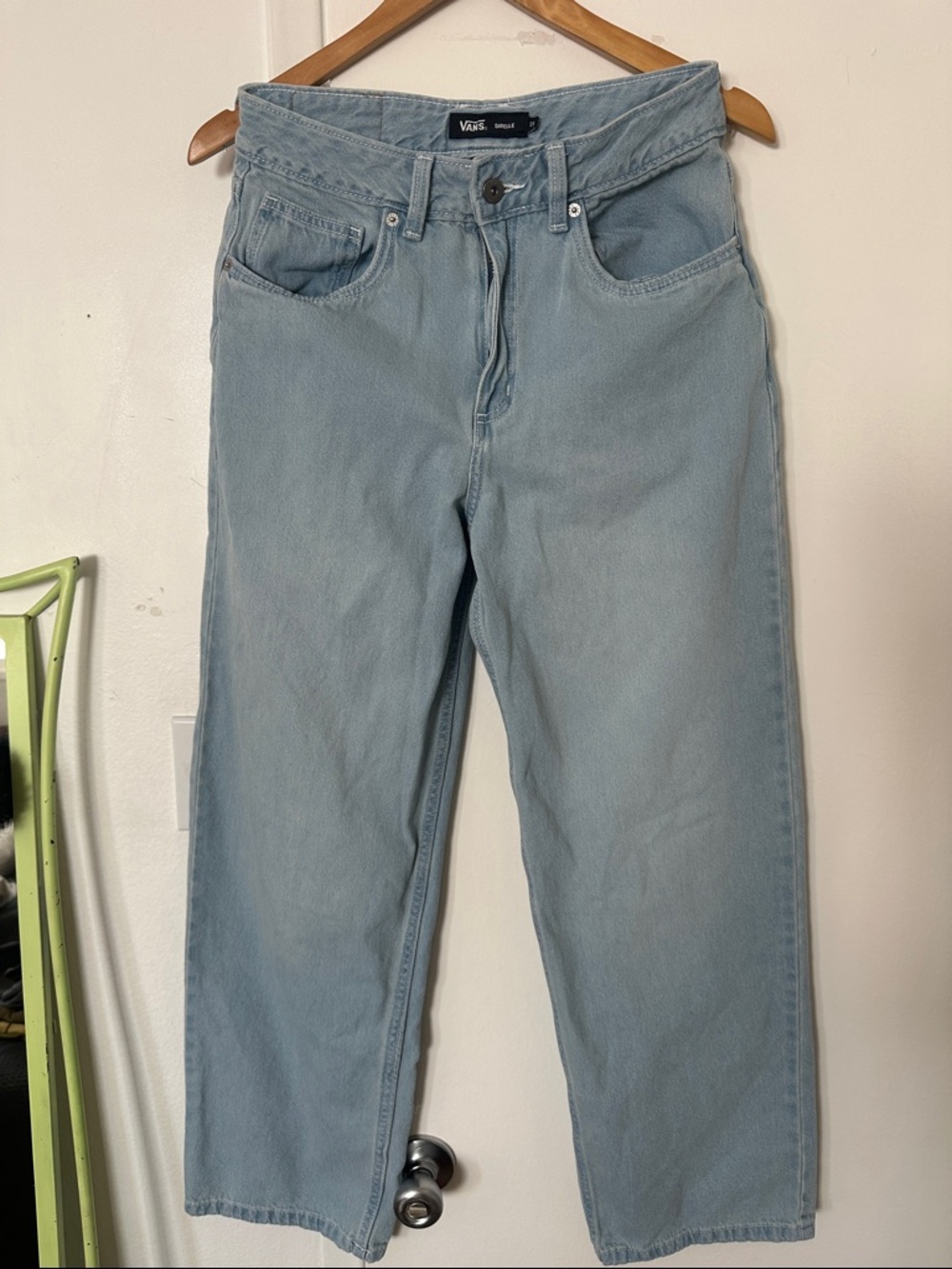 Vans Light Wash Relaxed Straight Jeans